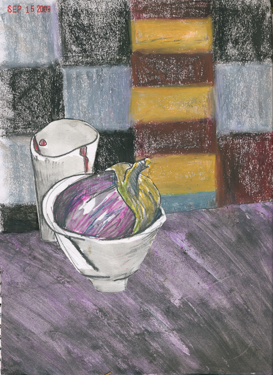 Eggplant II, 12" x 9"