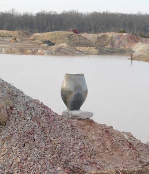 torso vase against stancills lake